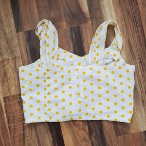 Polka dot crop top